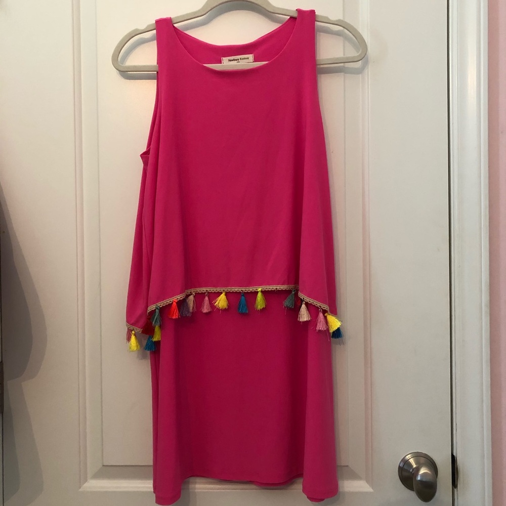 Cute Pink Summer Dress with Tassels